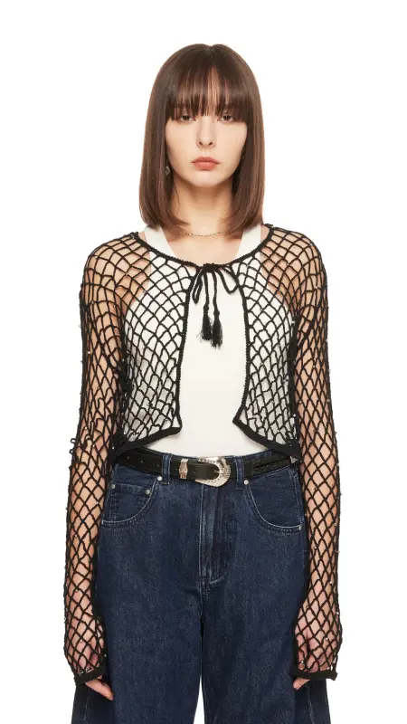 Beaded Crochet Cardigan online