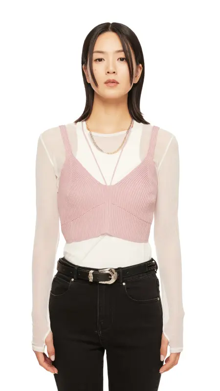 Lace-Up Knit Vest online
